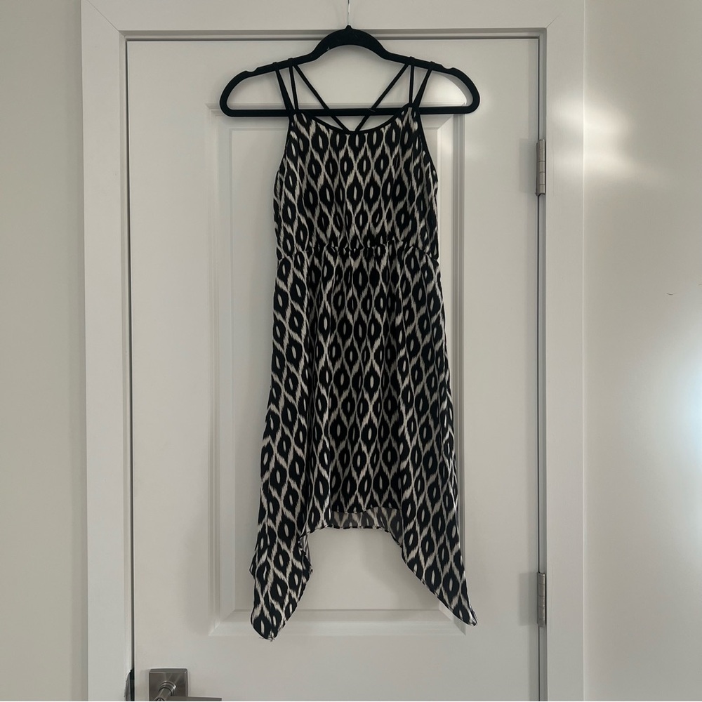 Black and White Patterned Dress